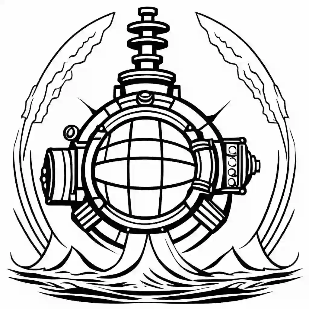 Sea Mines coloring pages
